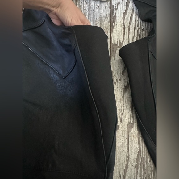 Harley-Davidson Black Leather Chaps, women's, size M - Picture 4 of 10